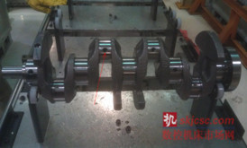圖4  曲軸粗加工階段的斜油孔加工